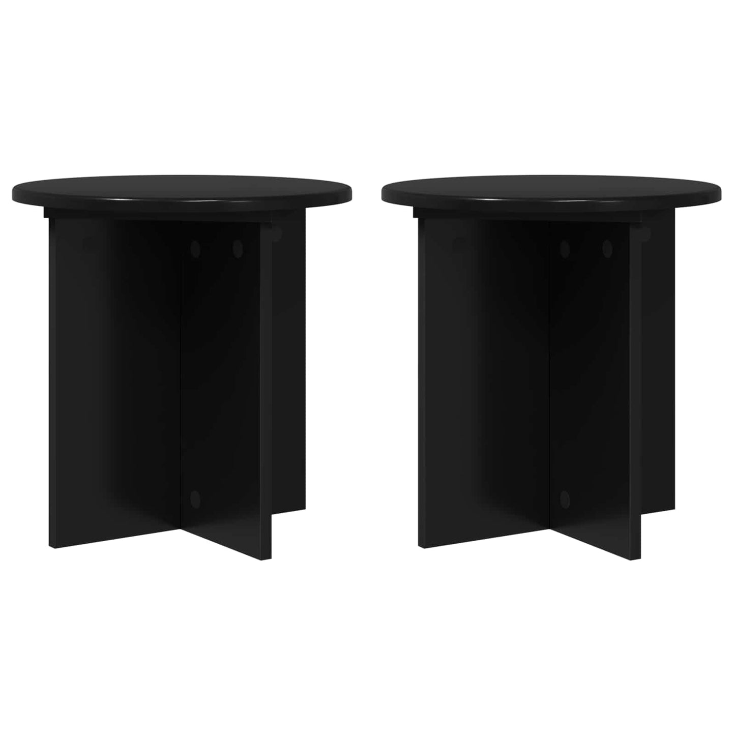 Augalų stovas 2 pcs Juoda 40 x 40 x 40 cm Apdirbta mediena