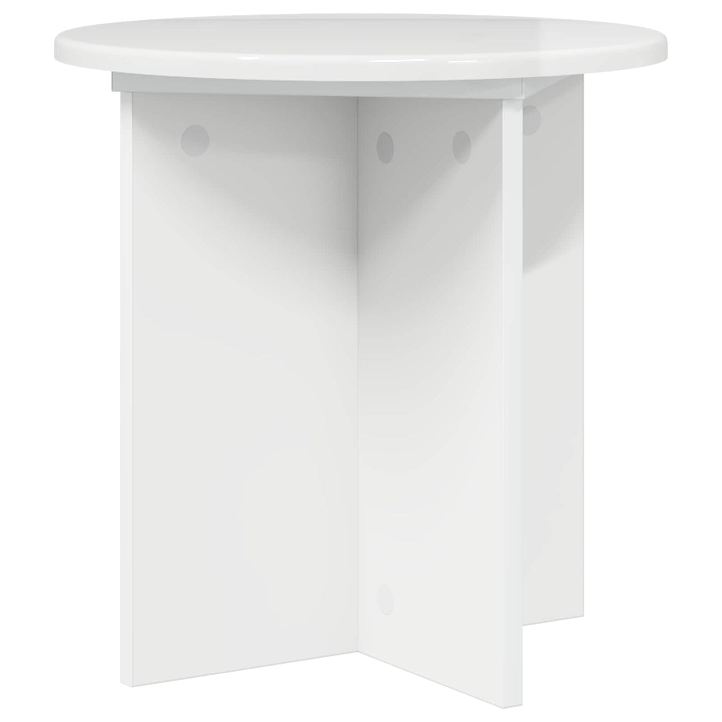 Augalų stovas 2 pcs Itin blizgi balta 40 x 40 x 40 cm