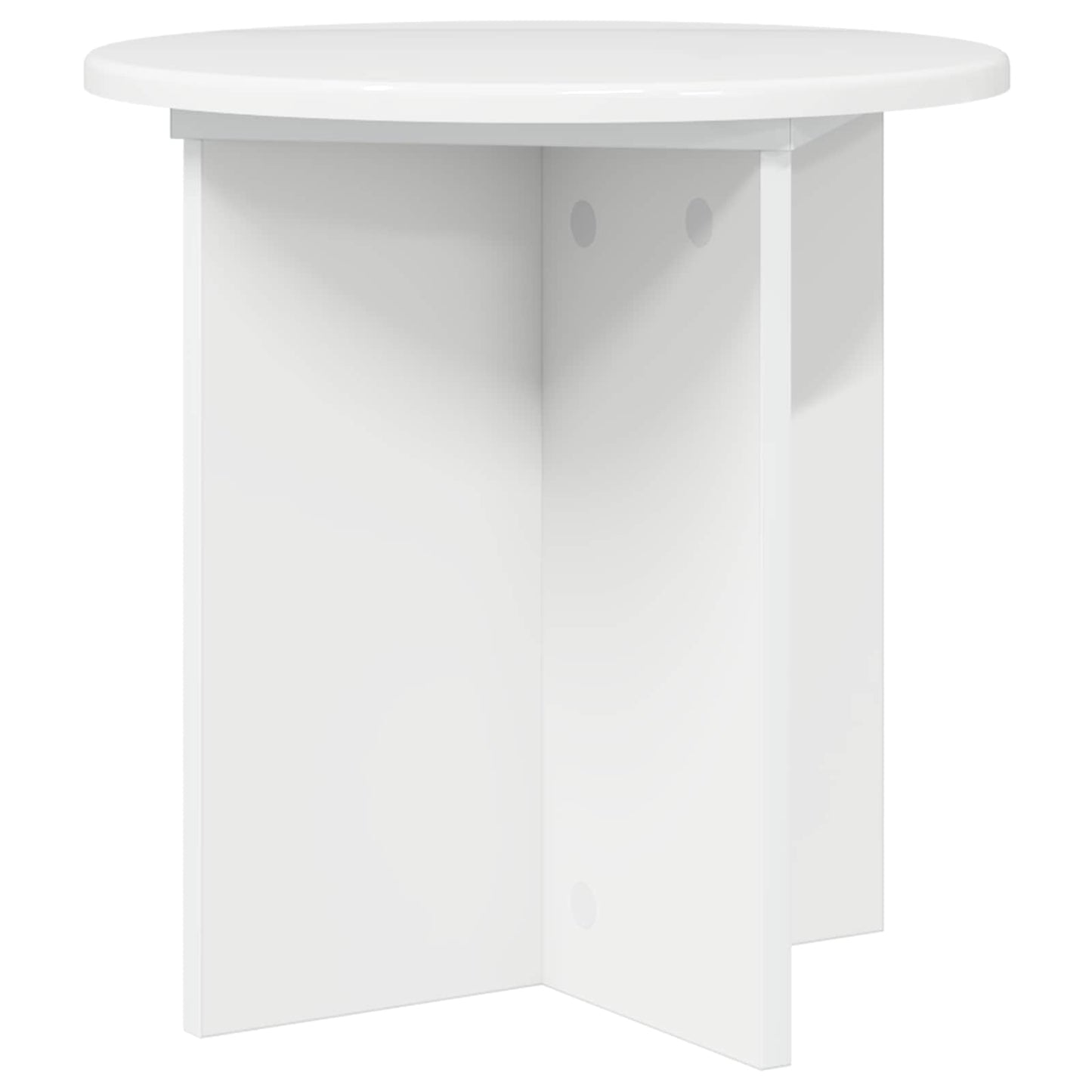 Augalų stovas 2 pcs Itin blizgi balta 40 x 40 x 40 cm