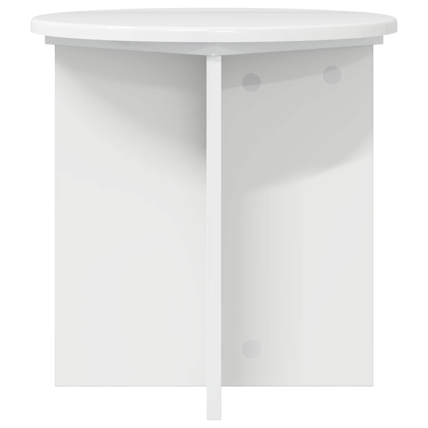 Augalų stovas 2 pcs Itin blizgi balta 40 x 40 x 40 cm