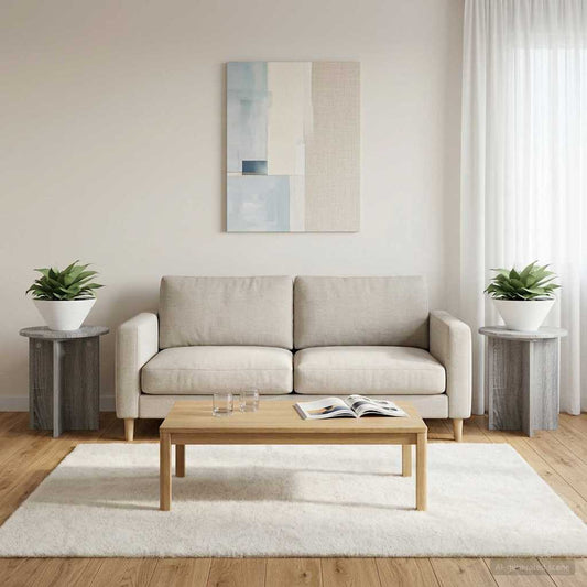 Augalų stovas 2 pcs Pilka sonoma ąžuolo 40 x 40 x 40 cm