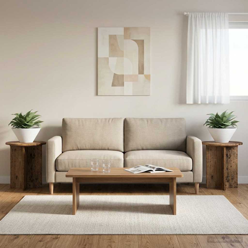 Augalų stovas 2 pcs Sendintos medienos 40 x 40 x 40 cm