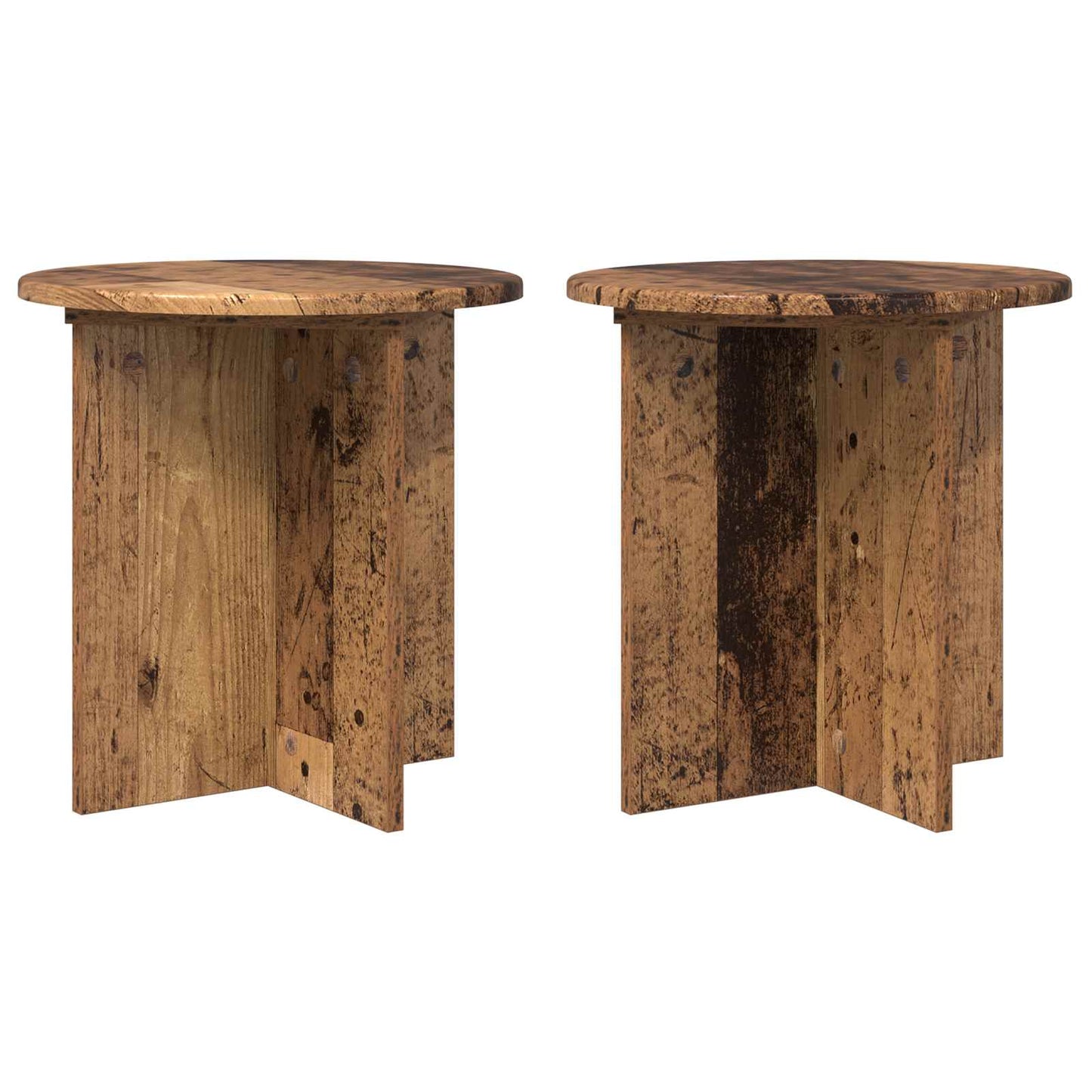 Augalų stovas 2 pcs Sendintos medienos 40 x 40 x 40 cm