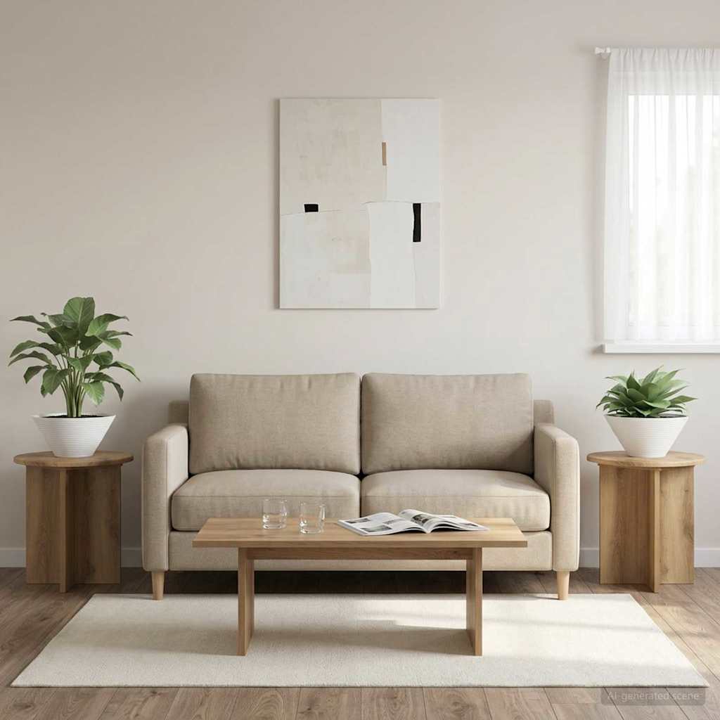 Augalų stovas 2 pcs Artisano ąžuolo 40 x 40 x 40 cm