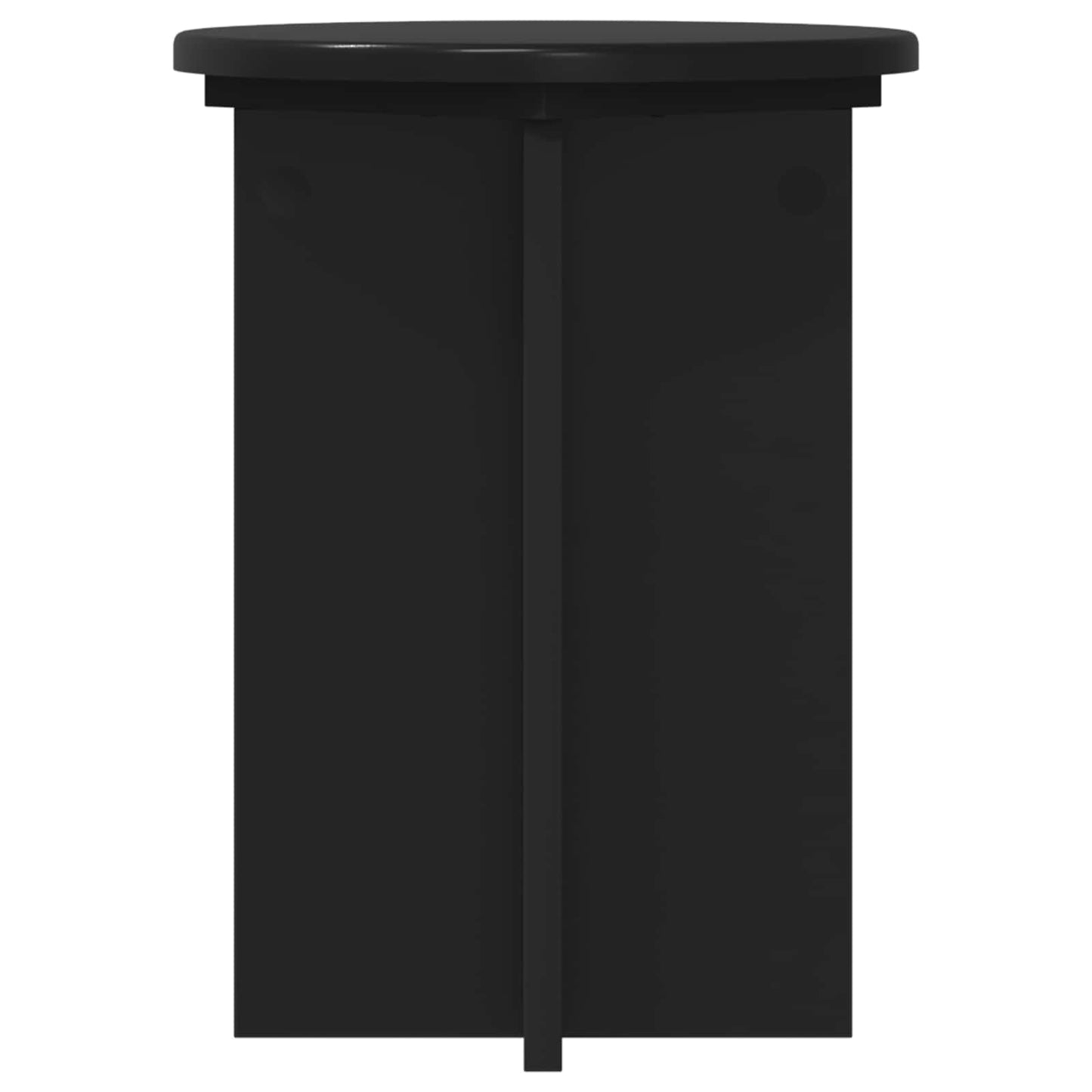 Augalų stovas 2 pcs Juoda Ø29,5 x 40 cm Apdirbta mediena