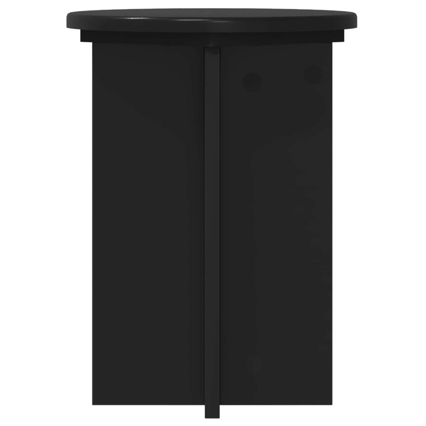 Augalų stovas 2 pcs Juoda Ø29,5 x 40 cm Apdirbta mediena