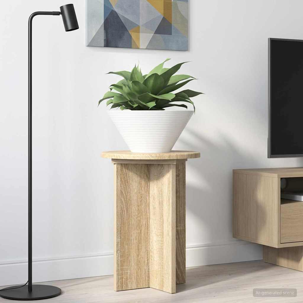 Augalų stovas 2 pcs Sonoma ąžuolas Ø29,5 x 40 cm