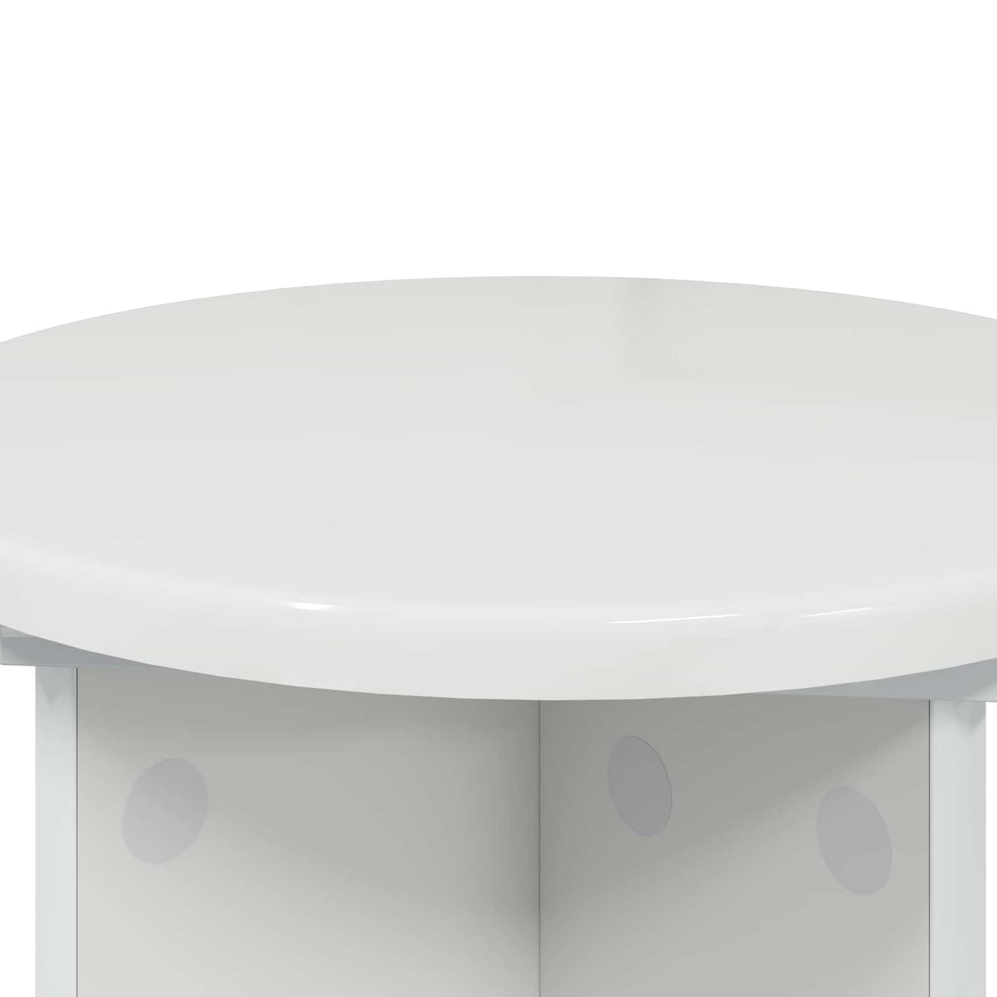 Augalų stovas 2 pcs Itin blizgi balta Ø29,5 x 40 cm