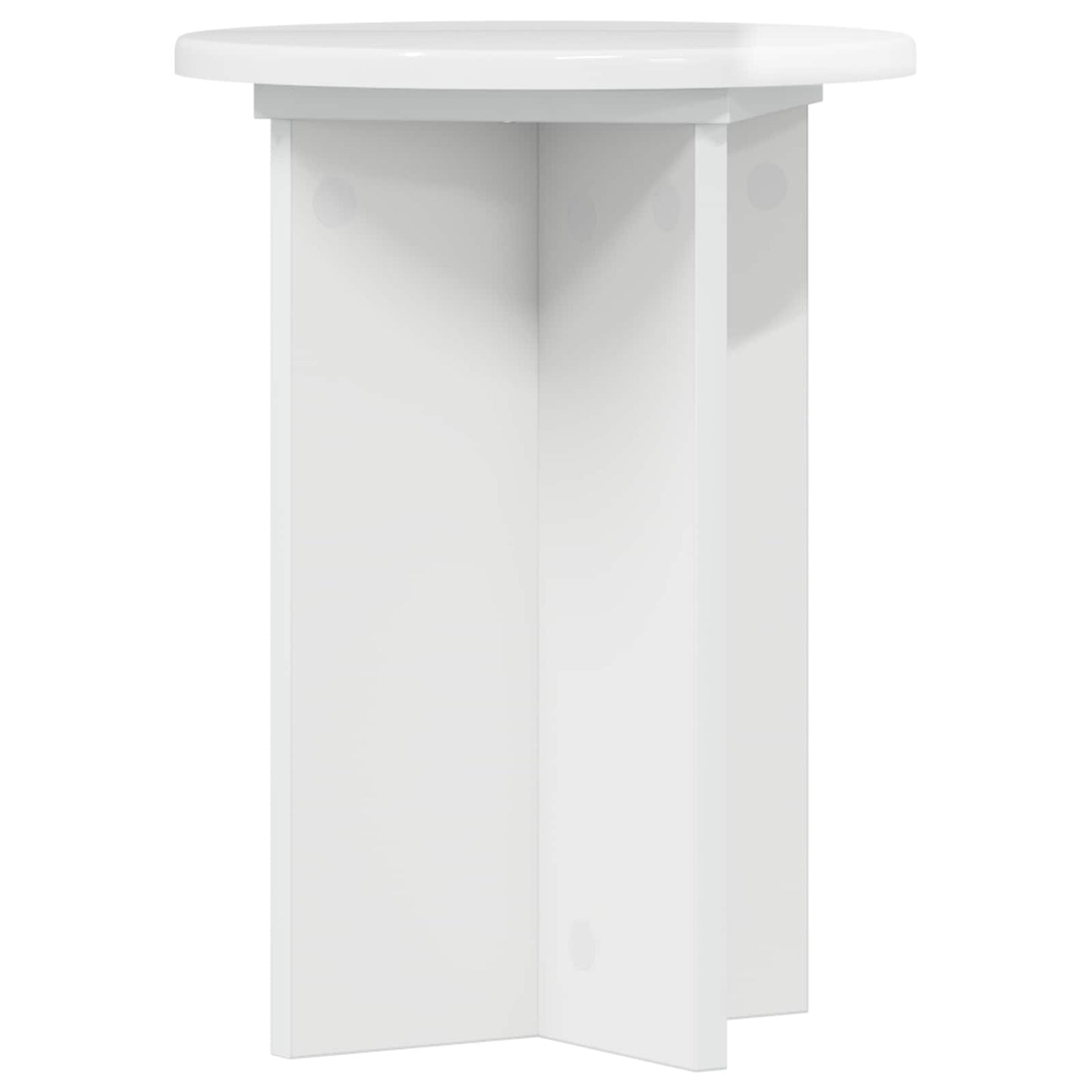 Augalų stovas 2 pcs Itin blizgi balta Ø29,5 x 40 cm