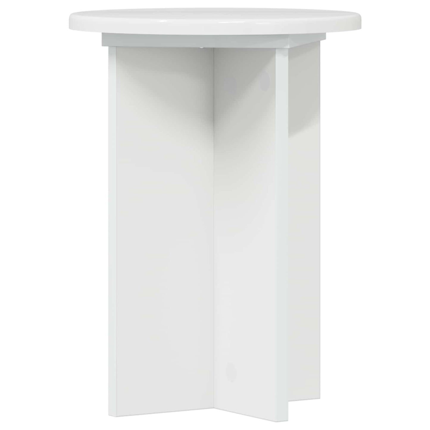 Augalų stovas 2 pcs Itin blizgi balta Ø29,5 x 40 cm