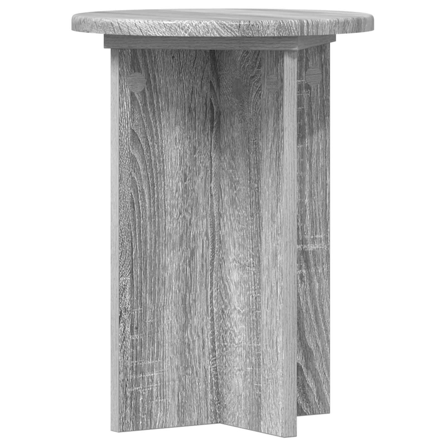 Augalų stovas 2 pcs Pilka sonoma ąžuolo Ø29,5 x 40 cm