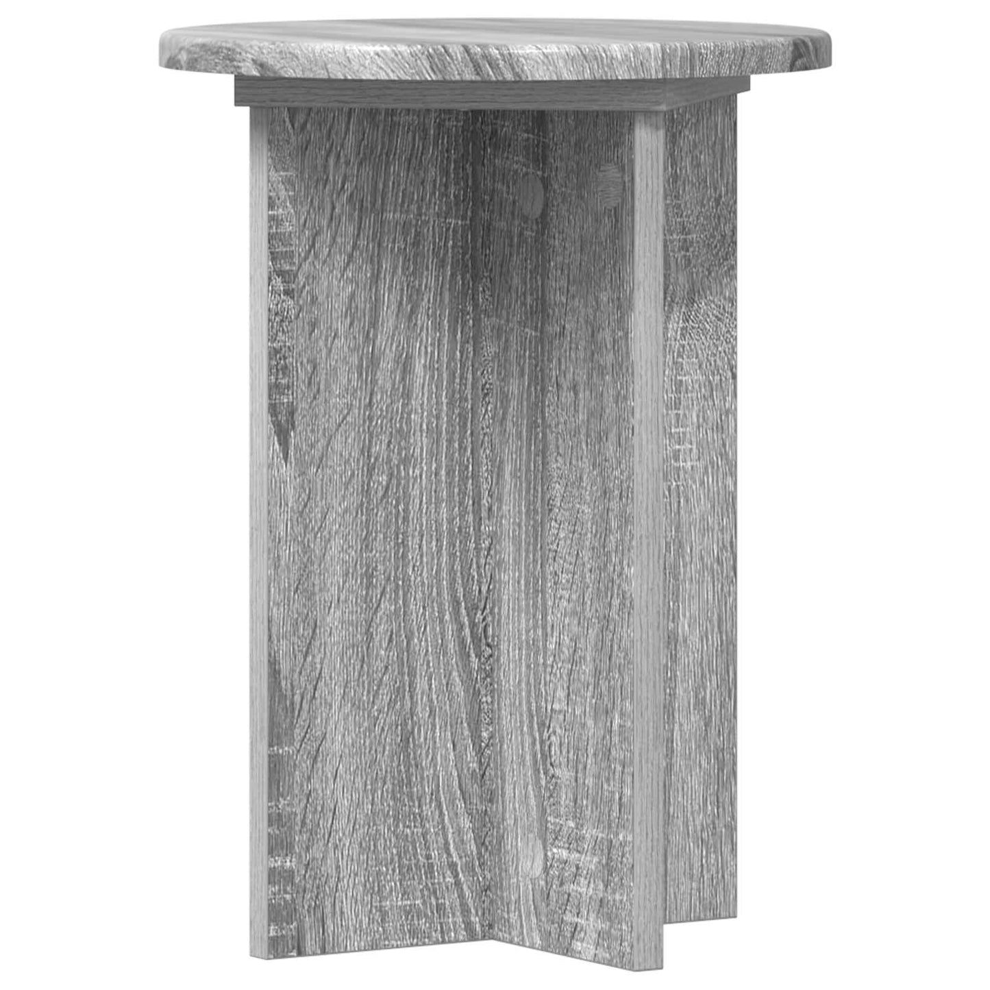 Augalų stovas 2 pcs Pilka sonoma ąžuolo Ø29,5 x 40 cm