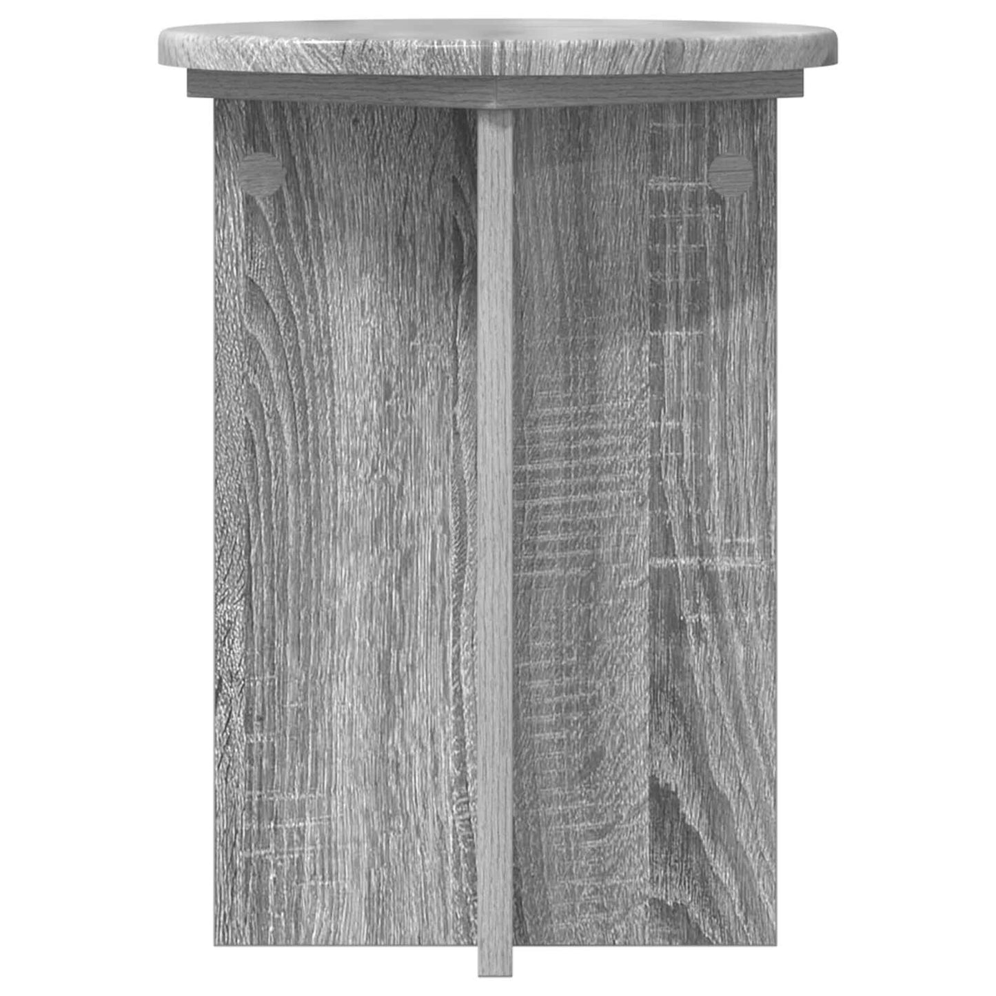 Augalų stovas 2 pcs Pilka sonoma ąžuolo Ø29,5 x 40 cm