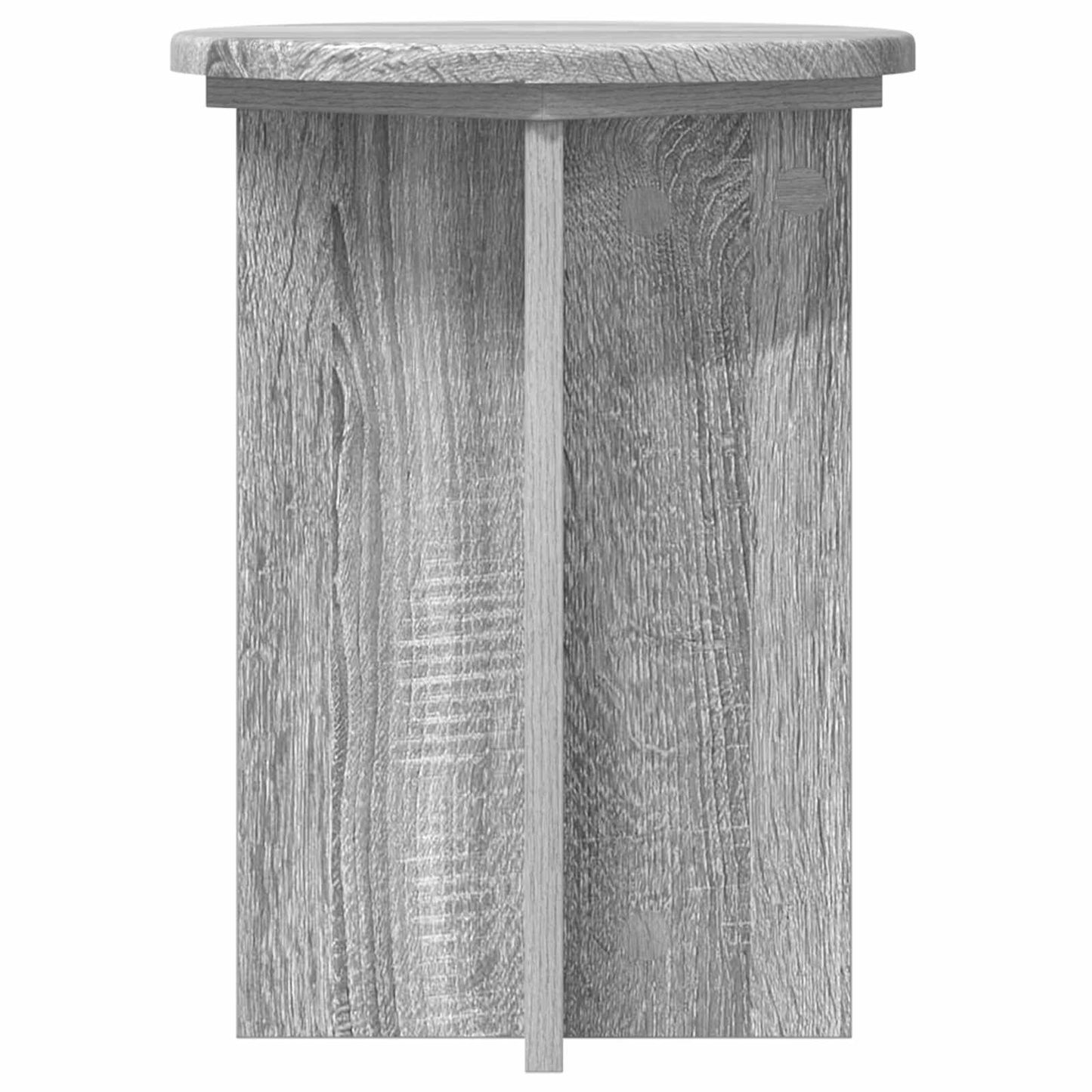 Augalų stovas 2 pcs Pilka sonoma ąžuolo Ø29,5 x 40 cm