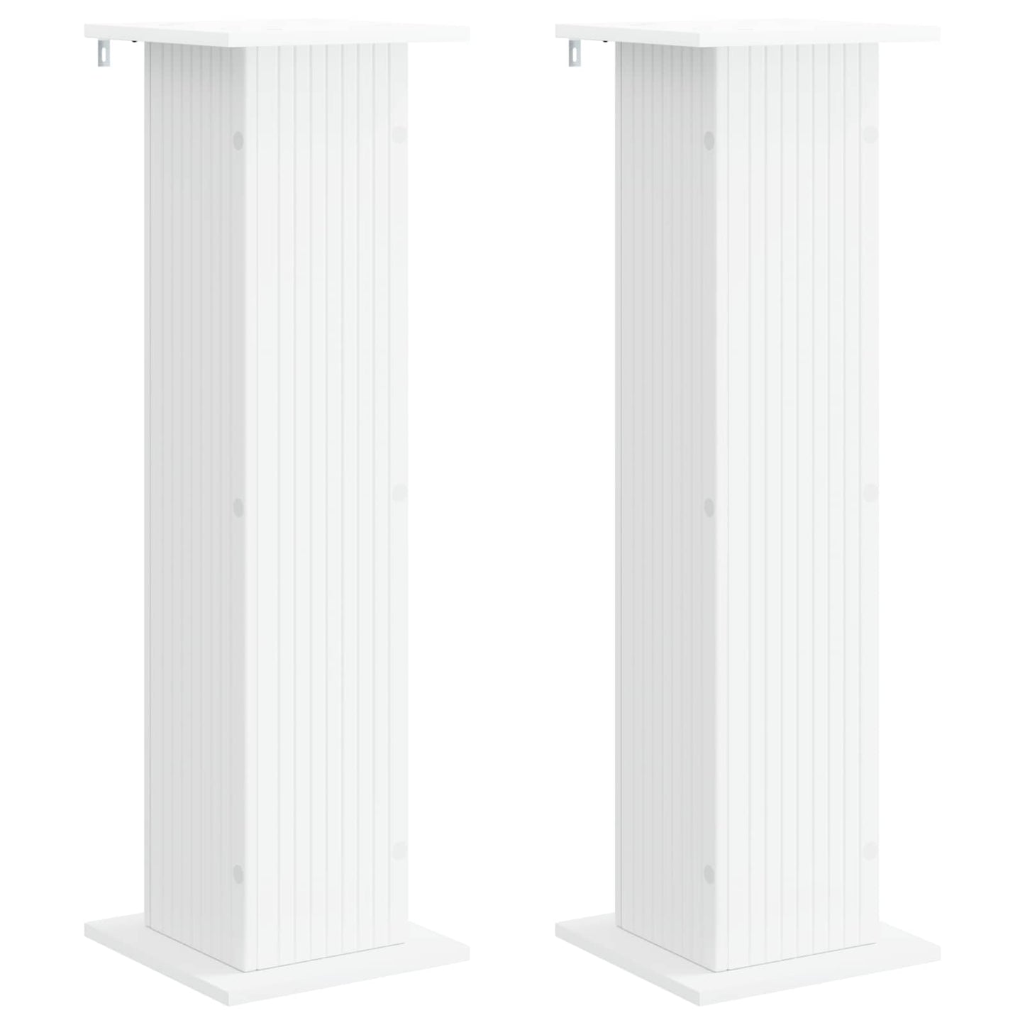 Augalų stovas 2 pcs Balta 30,5 x 30 x 100,5 cm Apdirbta mediena
