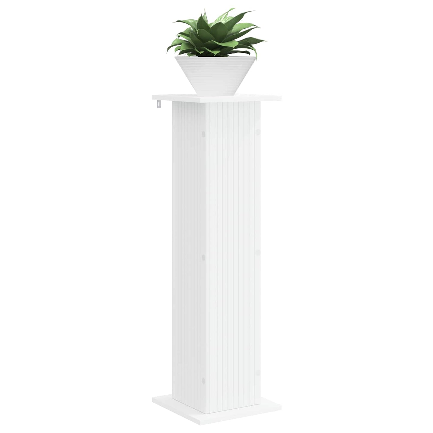 Augalų stovas 2 pcs Balta 30,5 x 30 x 100,5 cm Apdirbta mediena