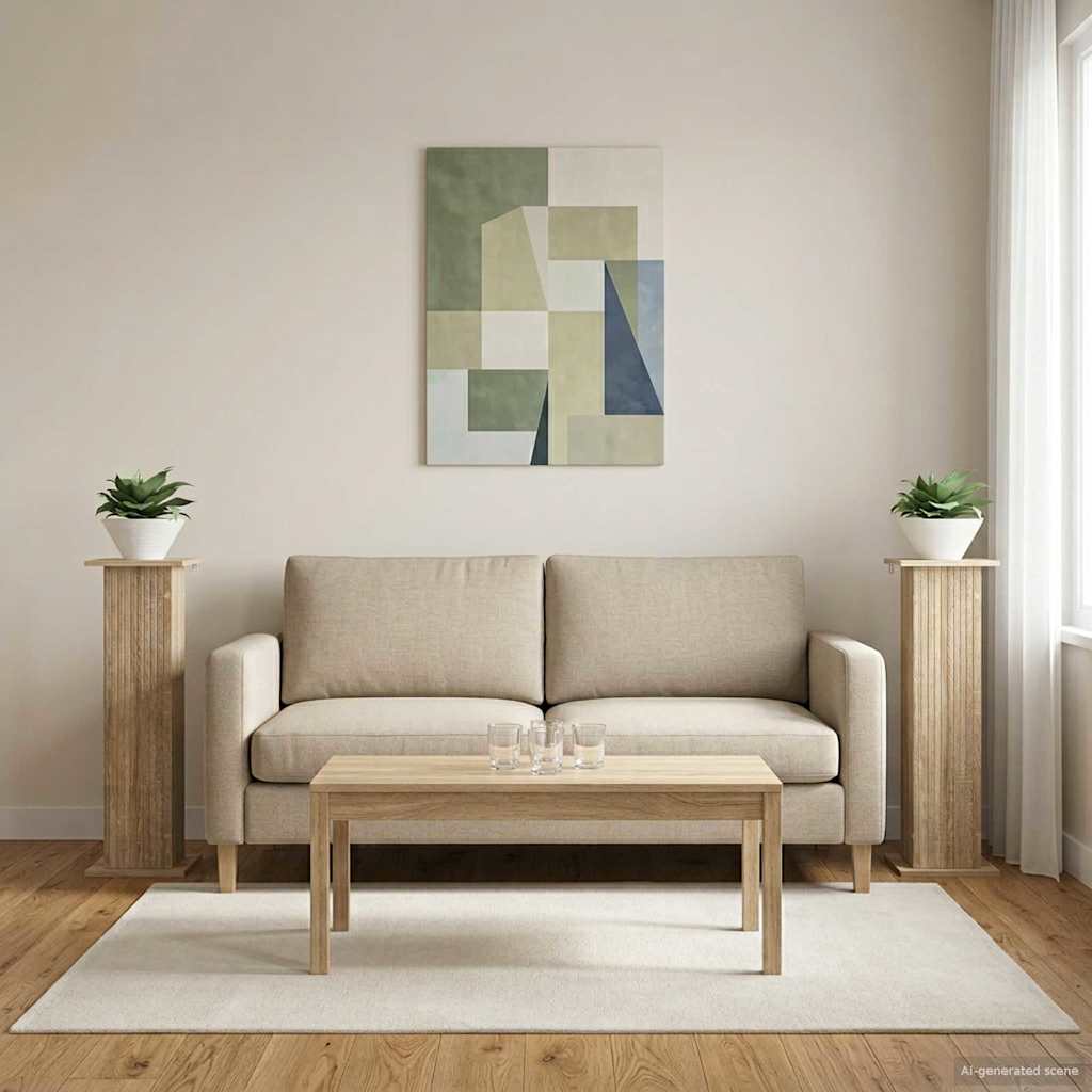Augalų stovas 2 pcs Sonoma ąžuolas 30,5 x 30 x 100,5 cm
