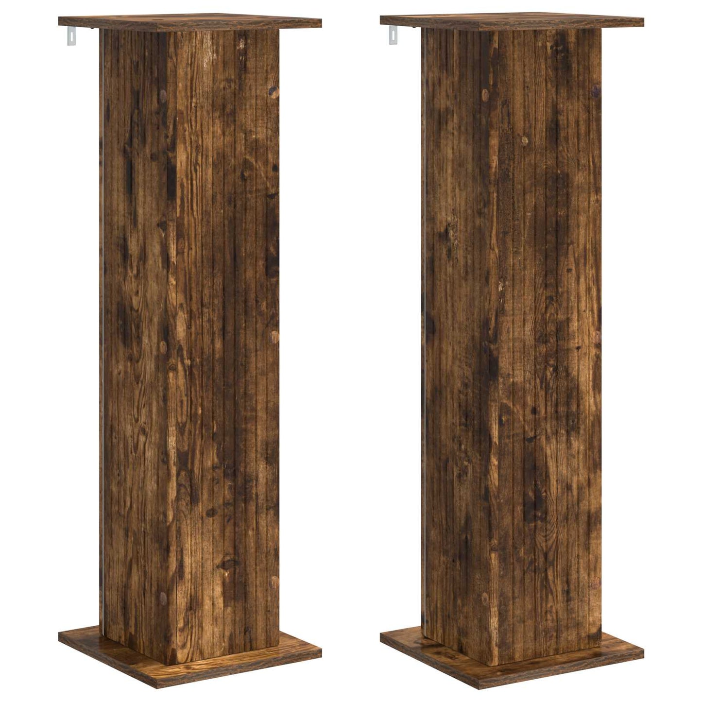 Augalų stovas 2 pcs Dūminio ąžuolo 30,5 x 30 x 100,5 cm