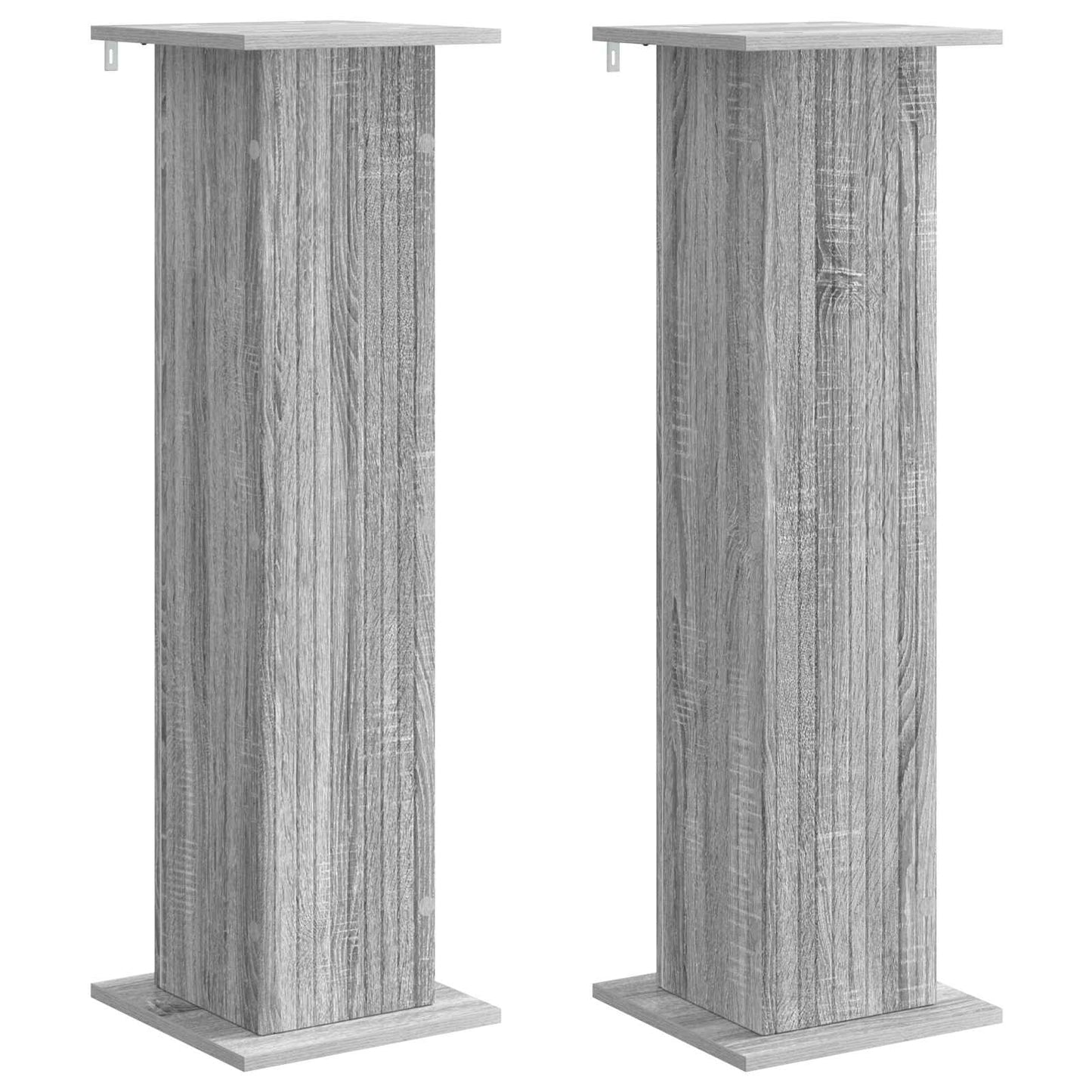 Augalų stovas 2 pcs Pilka sonoma ąžuolo 30,5 x 30 x 100,5 cm