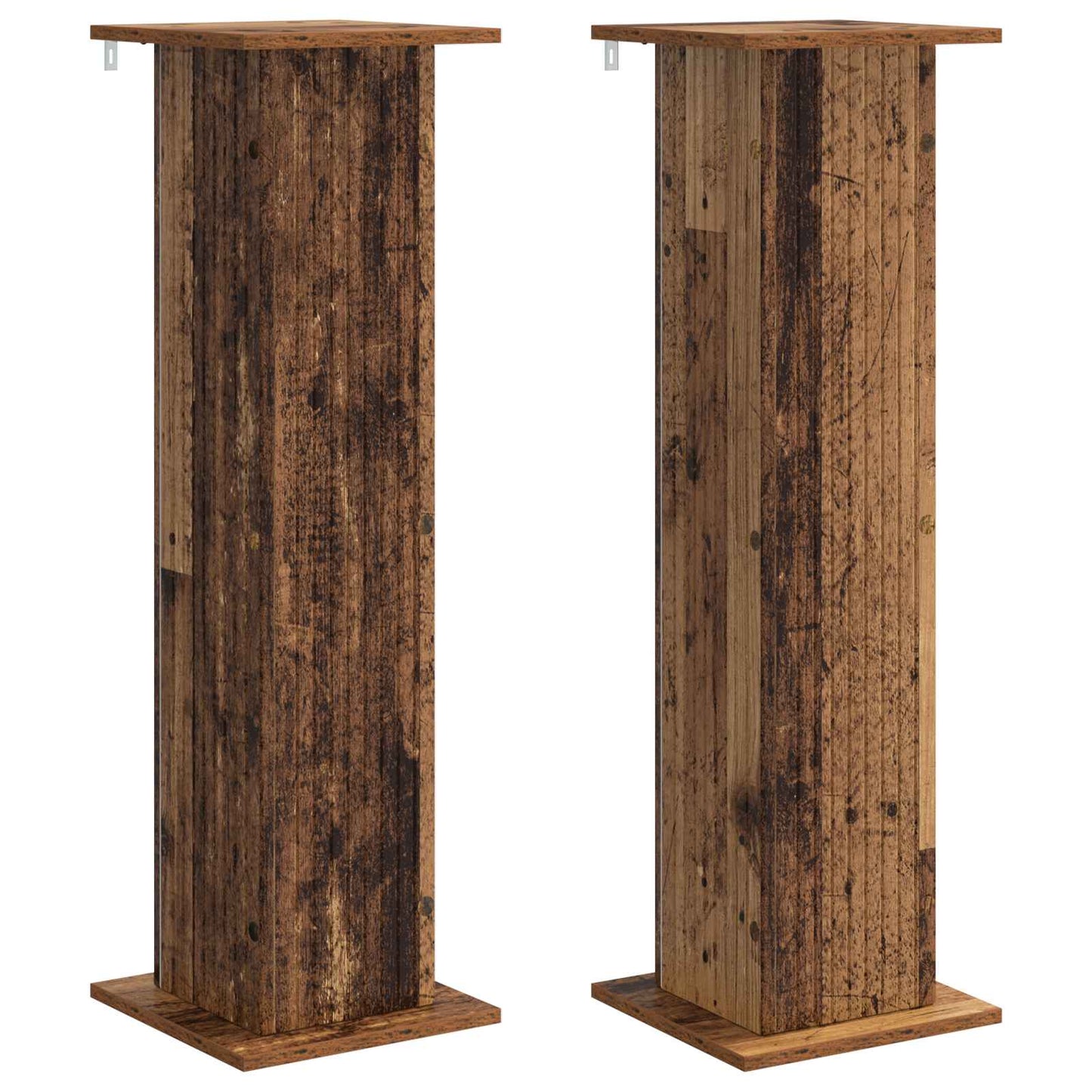 Augalų stovas 2 pcs Sendintos medienos 30,5 x 30 x 100,5 cm