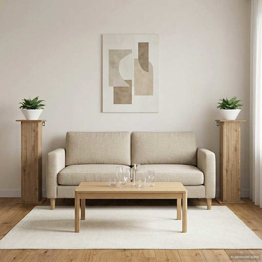 Augalų stovas 2 pcs Artisano ąžuolo 30,5 x 30 x 100,5 cm