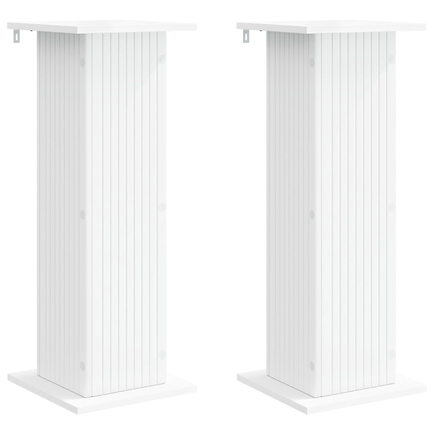 Augalų stovas 2 pcs Balta 30,5 x 30 x 80,5 cm Apdirbta mediena