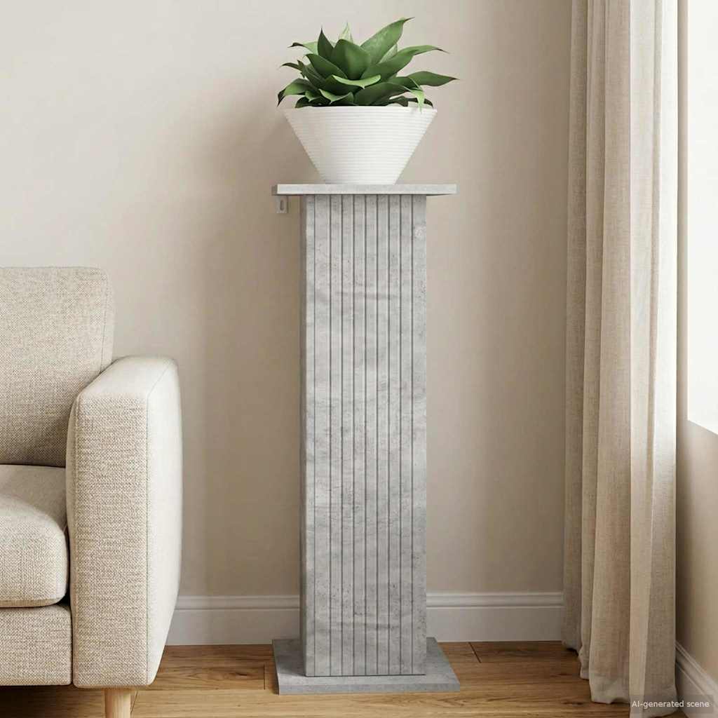 Augalų stovas Betono pilka 30,5 x 30 x 80,5 cm Apdirbta mediena