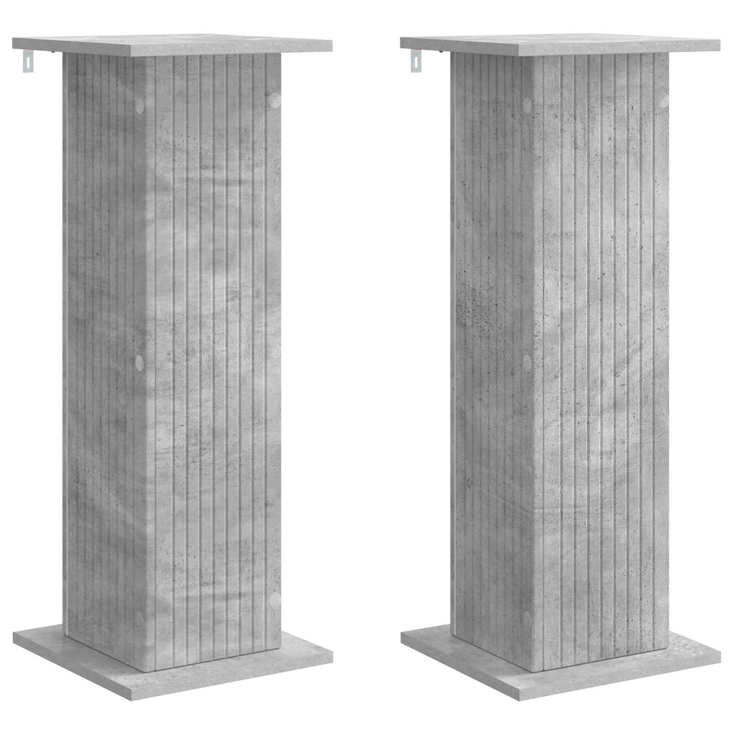 Augalų stovas 2 pcs Betono pilka 30,5 x 30 x 80,5 cm