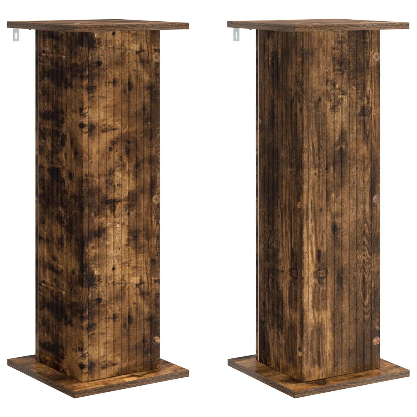 Augalų stovas 2 pcs Dūminio ąžuolo 30,5 x 30 x 80,5 cm