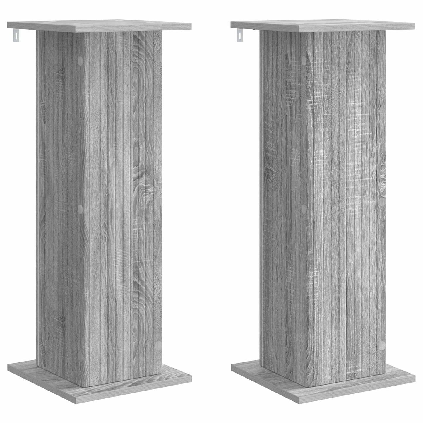 Augalų stovas 2 pcs Pilka sonoma ąžuolo 30,5 x 30 x 80,5 cm