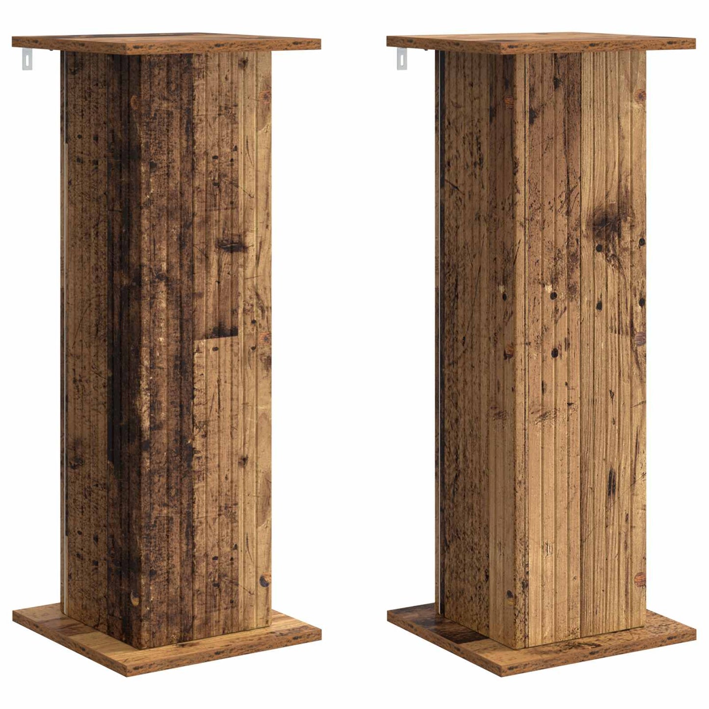 Augalų stovas 2 pcs Sendintos medienos 30,5 x 30 x 80,5 cm