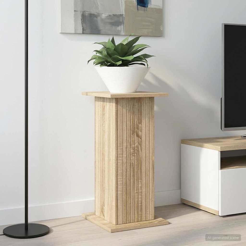 Augalų stovas 2 pcs Sonoma ąžuolas 30,5 x 30 x 60,5 cm