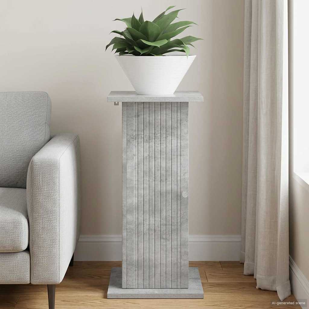 Augalų stovas Betono pilka 30,5 x 30 x 60,5 cm Apdirbta mediena