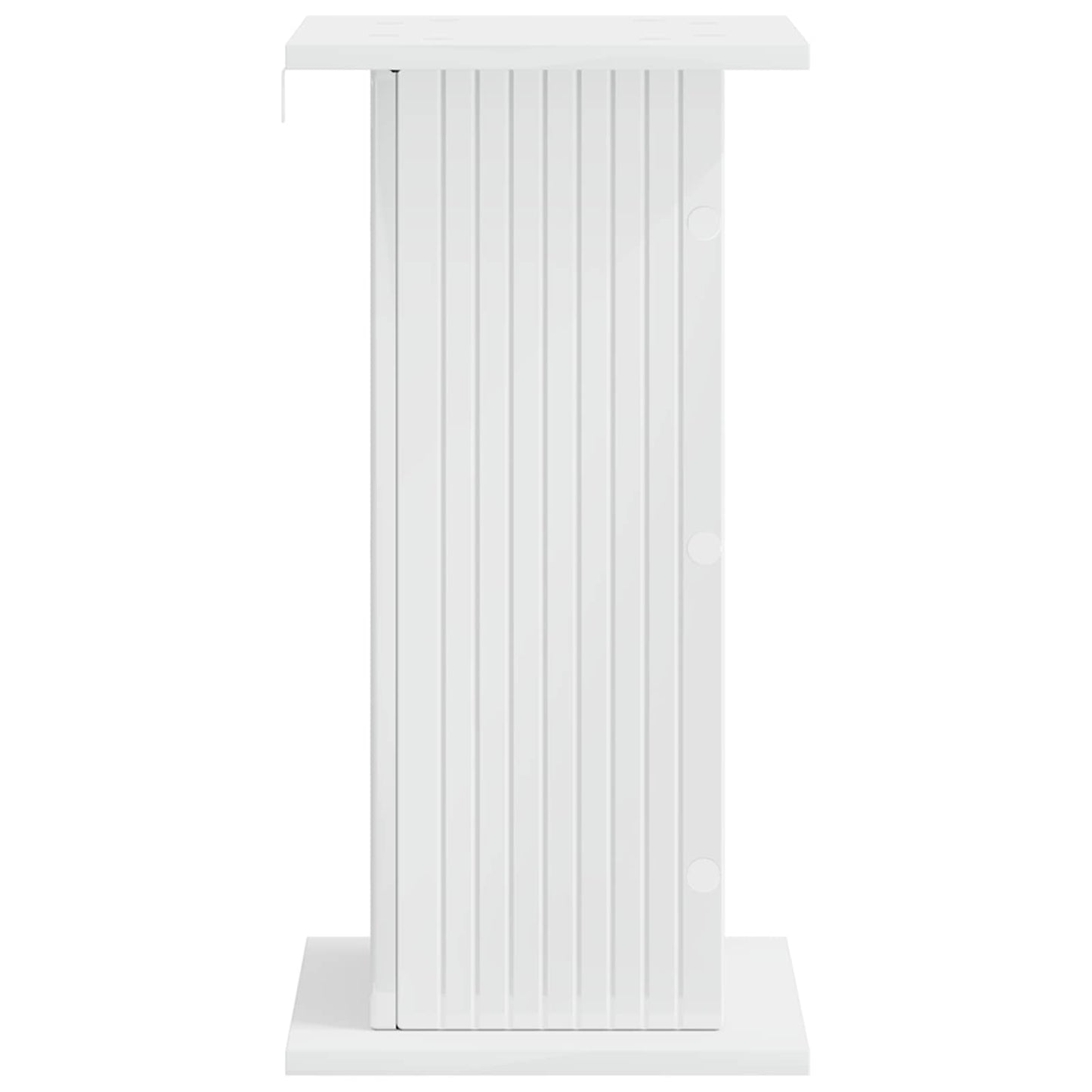 Augalų stovas 2 pcs Itin blizgi balta 30,5 x 30 x 60,5 cm