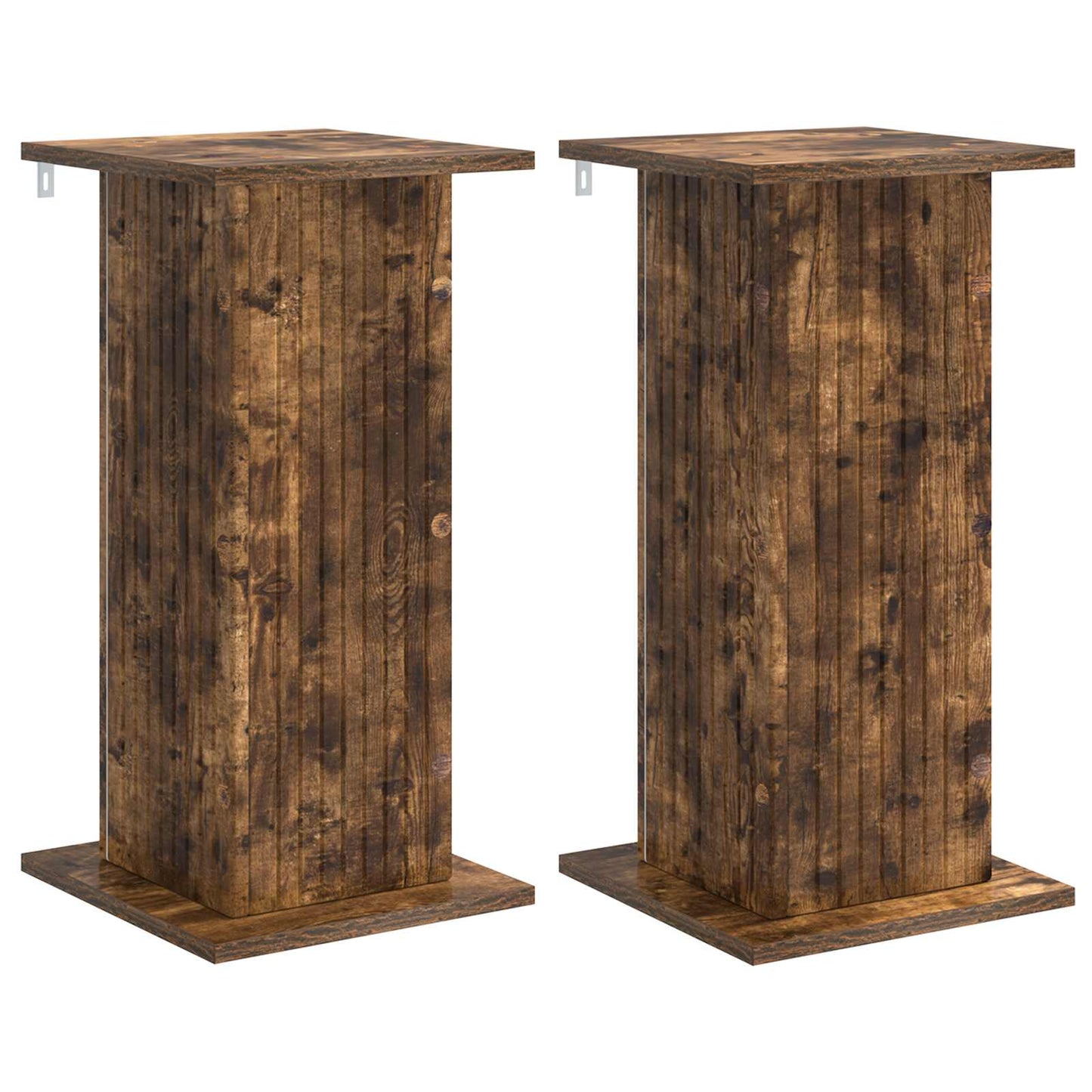 Augalų stovas 2 pcs Dūminio ąžuolo 30,5 x 30 x 60,5 cm