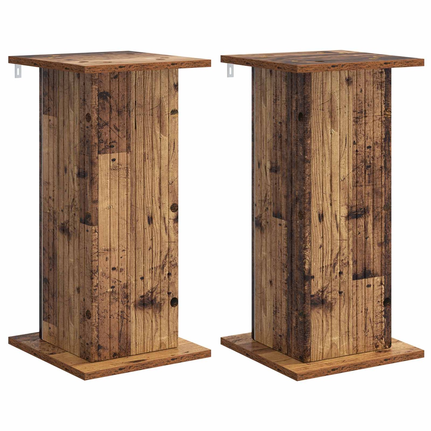 Augalų stovas 2 pcs Sendintos medienos 30,5 x 30 x 60,5 cm