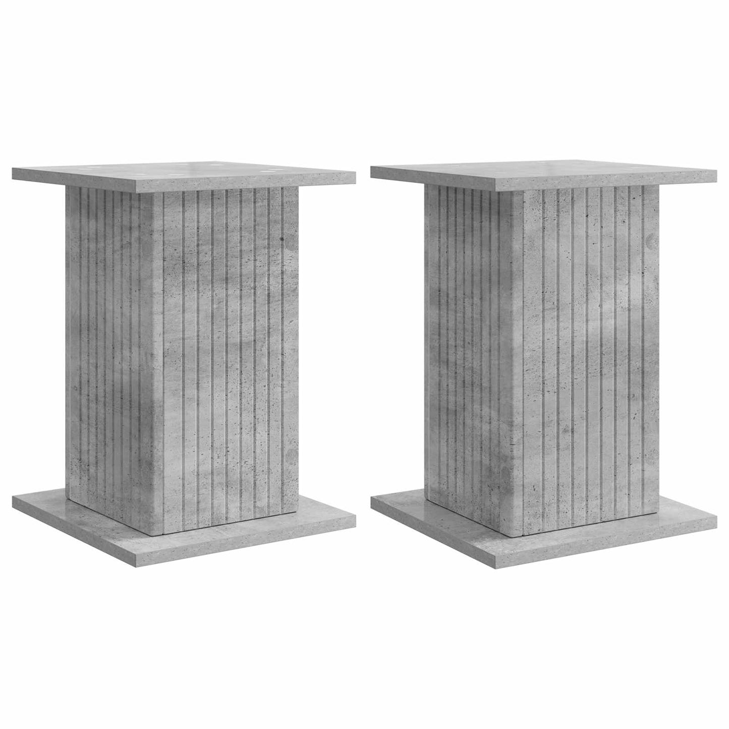 Augalų stovas 2 pcs Betono pilka 30,5 x 30 x 43 cm