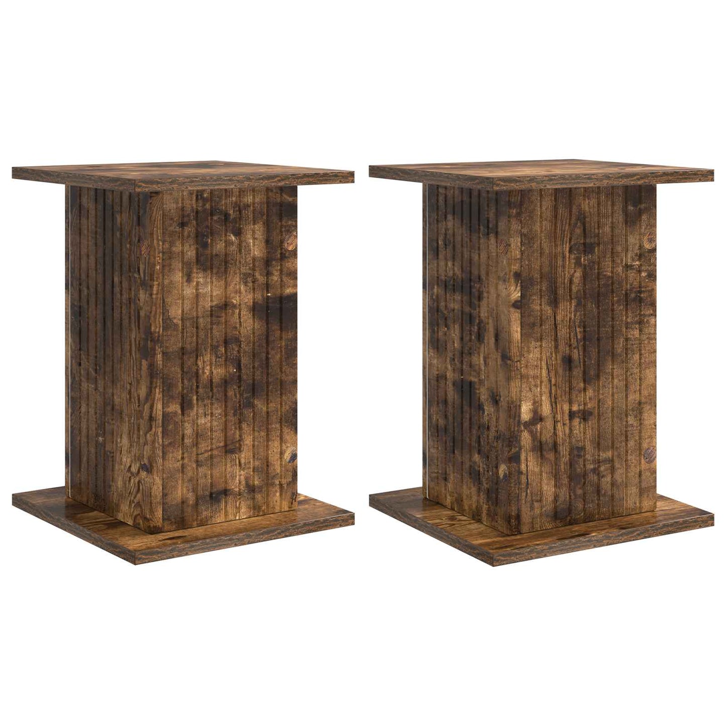 Augalų stovas 2 pcs Dūminio ąžuolo 30,5 x 30 x 43 cm