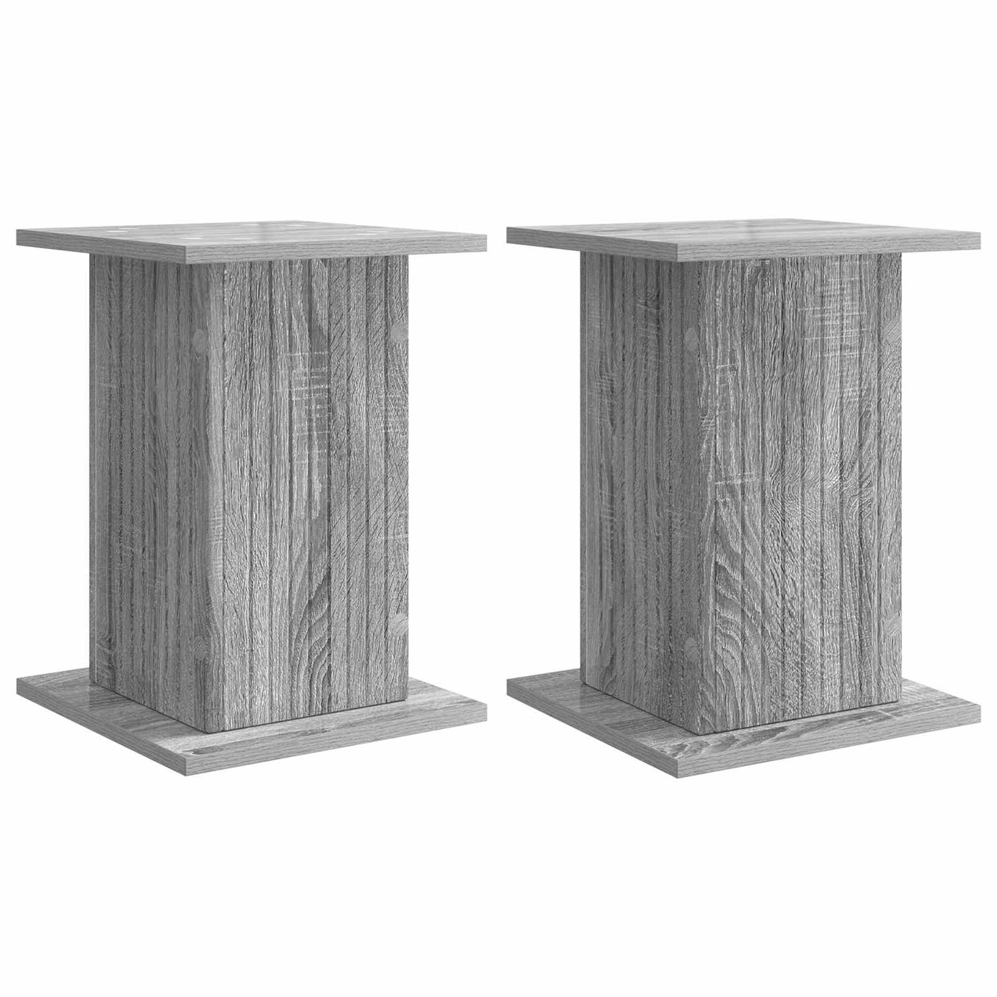 Augalų stovas 2 pcs Pilka sonoma ąžuolo 30,5 x 30 x 43 cm