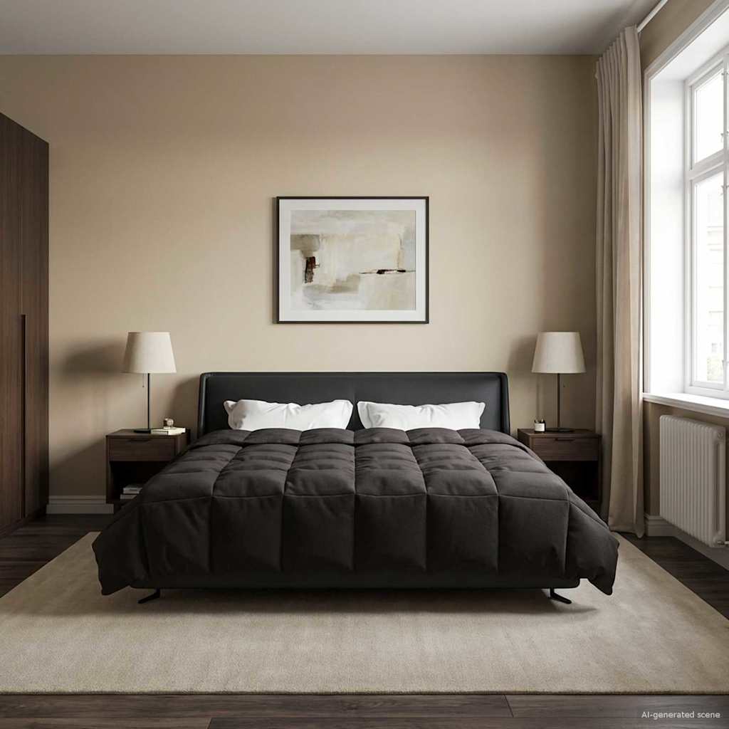 Vasaros antklodė Tikštas Antracitas 200 x 240 cm Mikropluoštas