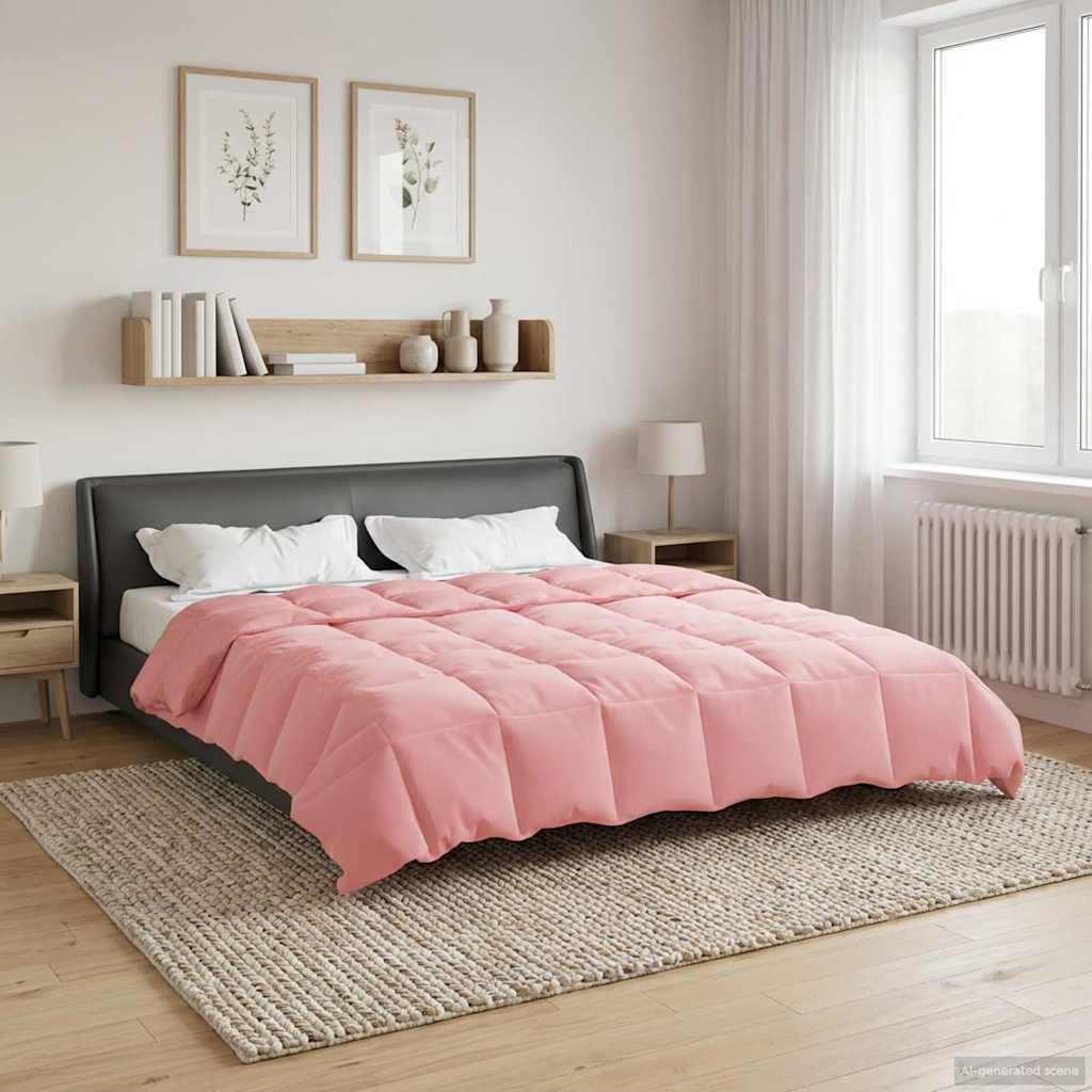 Pilna metų antklodė Tikštas Rožinė 240 x 260 cm Mikropluoštas