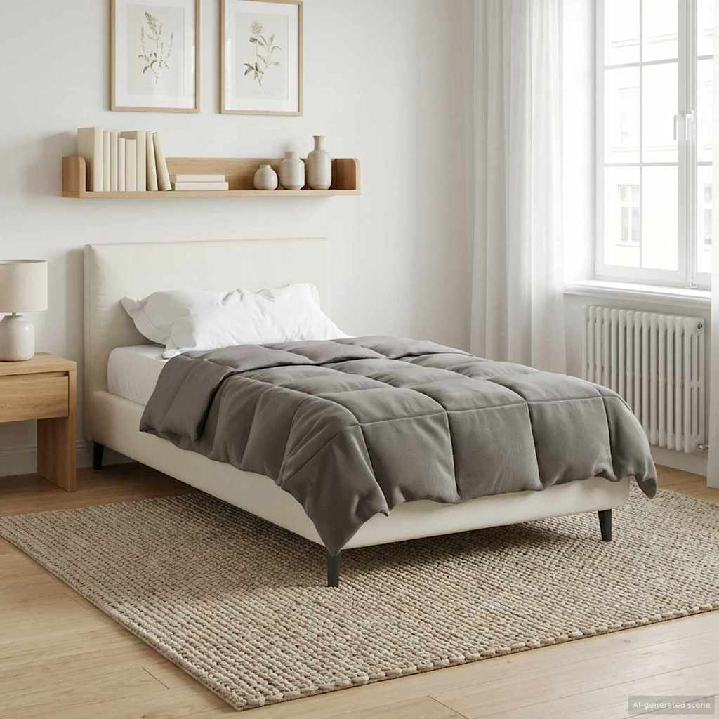 Žiemos antklodė Šviesiai pilka 155 x 220 cm Mikropluoštas