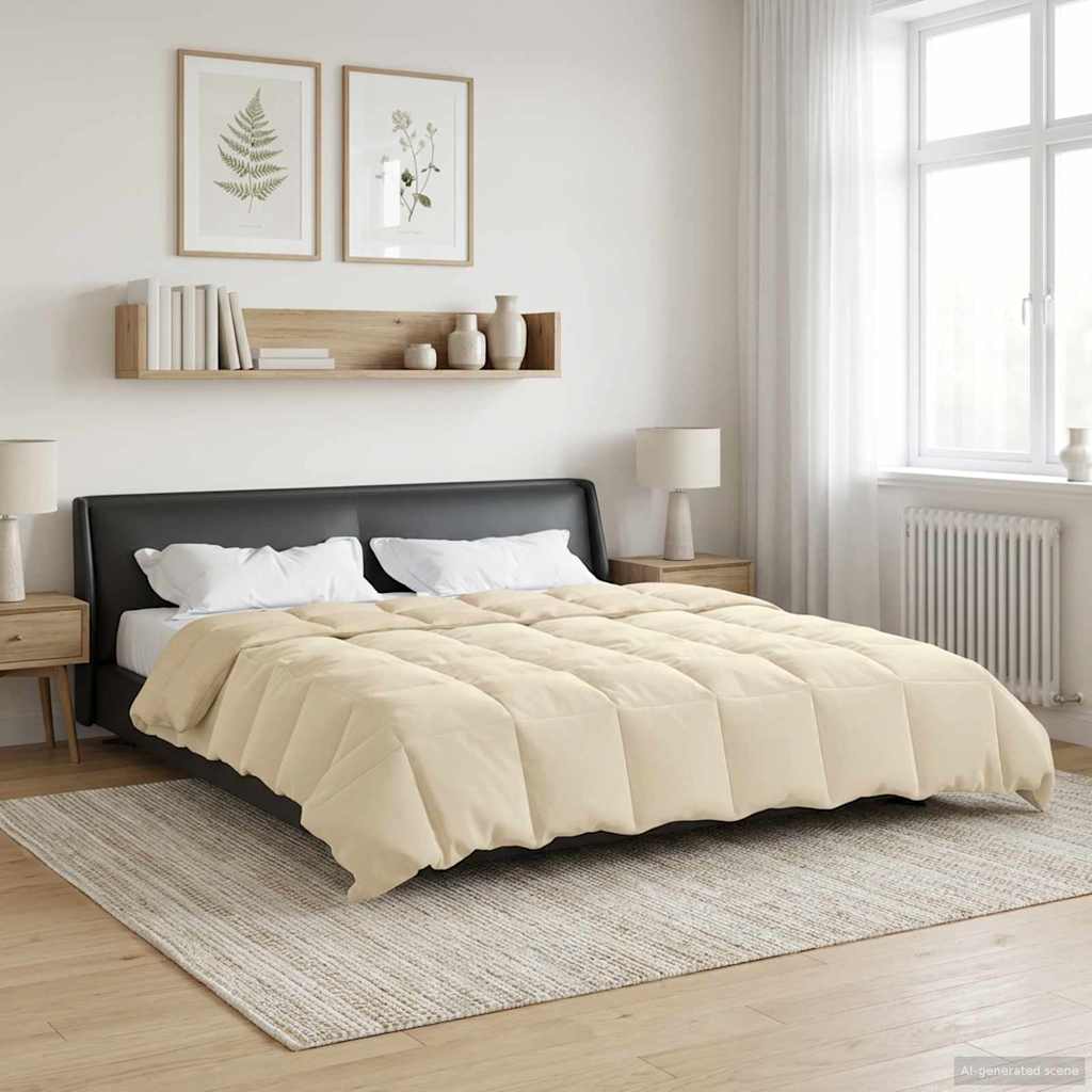 Žiemos antklodė Tikštas Kreminė 240 x 260 cm Mikropluoštas