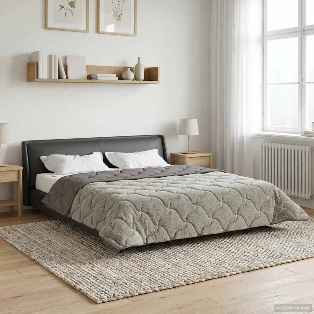 Pilna metų antklodė Tikštas Šviesiai pilka 240 x 260 cm