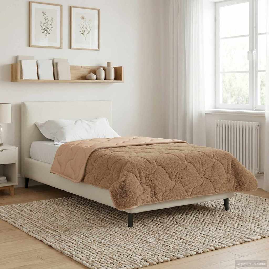 Žiemos antklodė Tikštas Taupe 140 x 220 cm