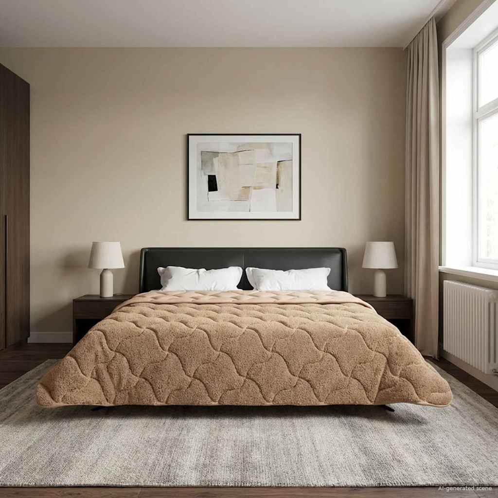 Žiemos antklodė Tikštas Taupe 200 x 240 cm