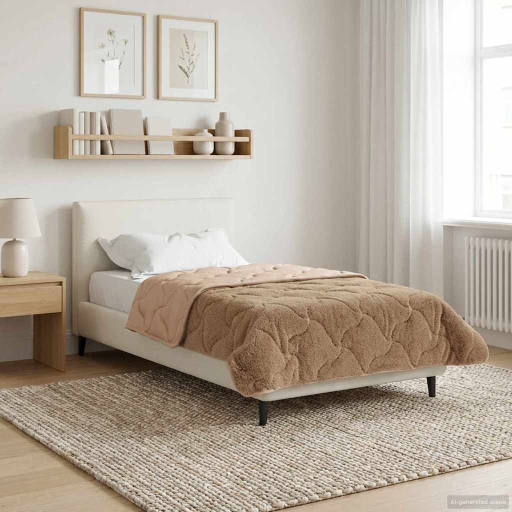 Žiemos antklodė Tikštas Taupe 140 x 220 cm