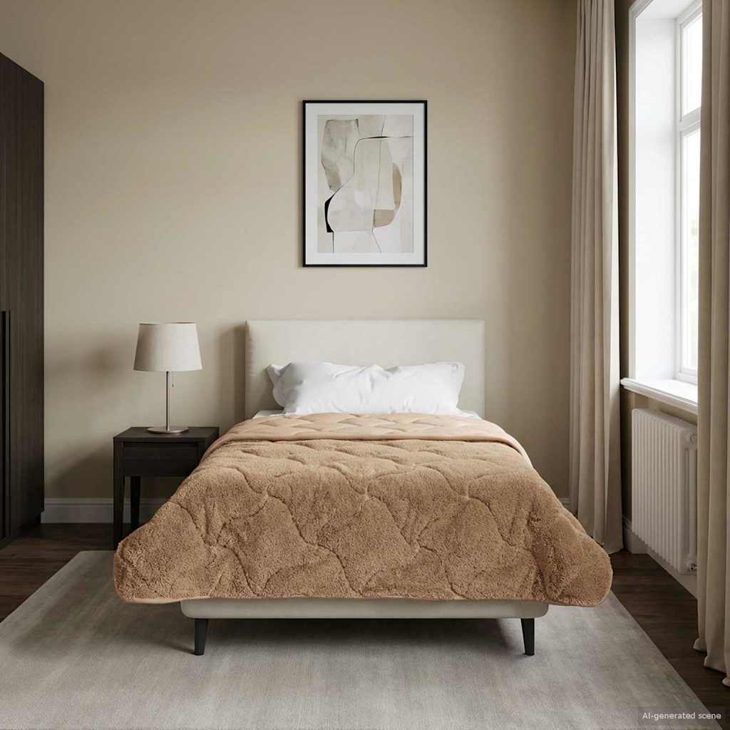 Žiemos antklodė Tikštas Taupe 155 x 220 cm