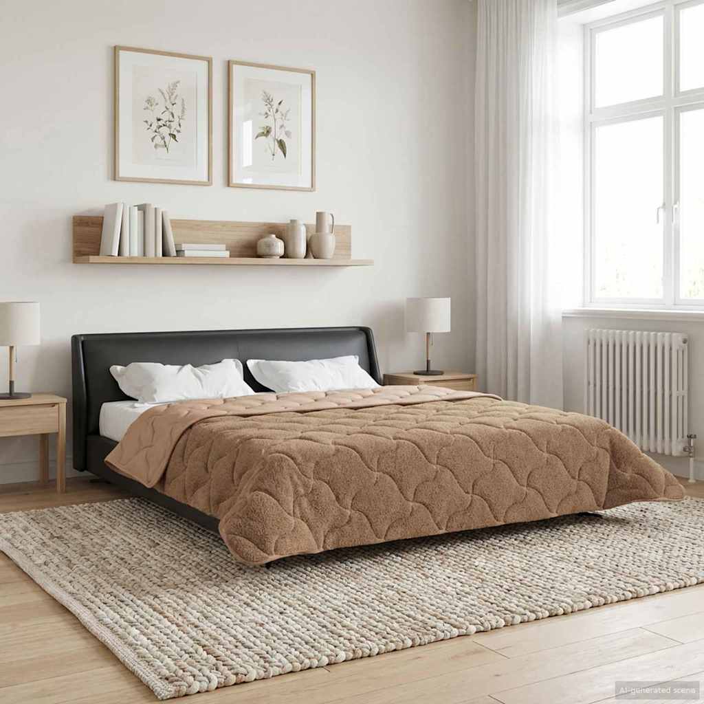 Žiemos antklodė Tikštas Taupe 200 x 220 cm