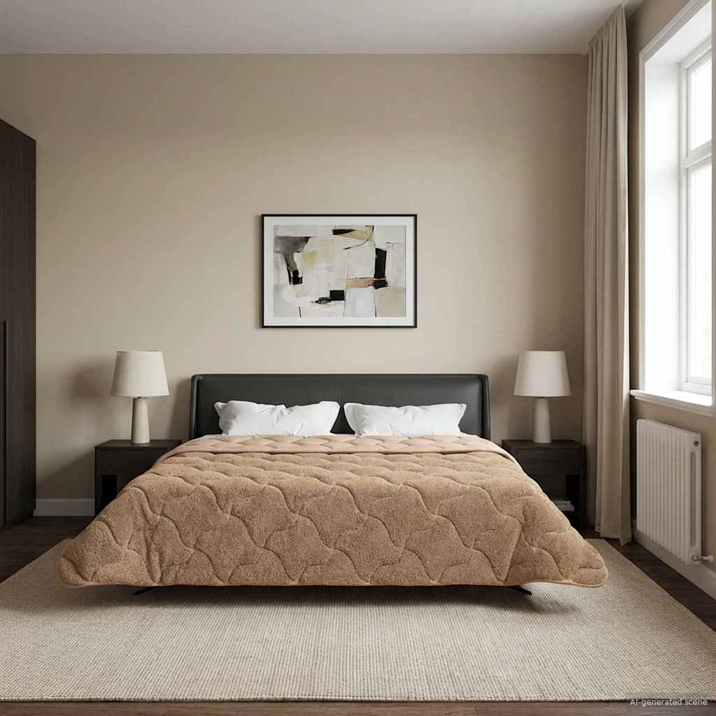 Žiemos antklodė Tikštas Taupe 200 x 220 cm